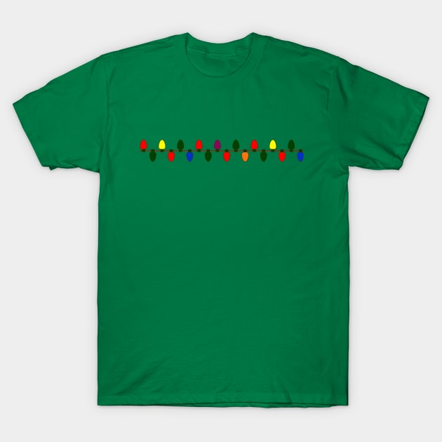 Christmas Lights T-Shirt by quingemscreations